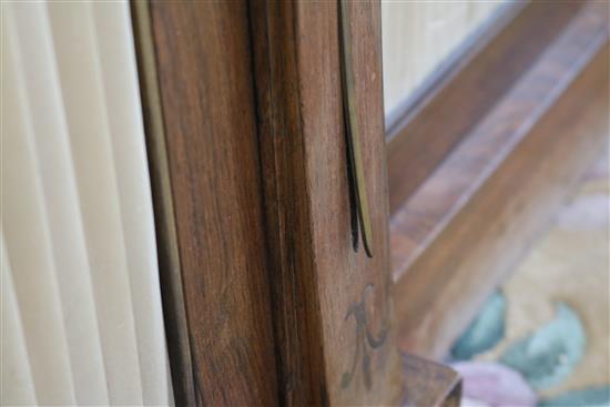 A Regency style brass inset rosewood cabinet w.190cm